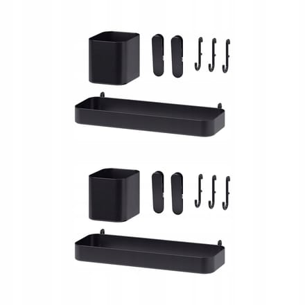 IKEA SKADIS 7-delige Accessoireset, Zwart