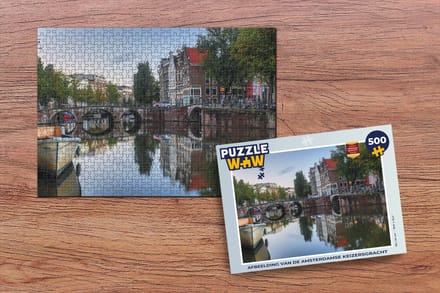 Puzzel Afbeelding van de Amsterdamse Keizersgracht - Legpuzzel - Puzzel 500 stukjes