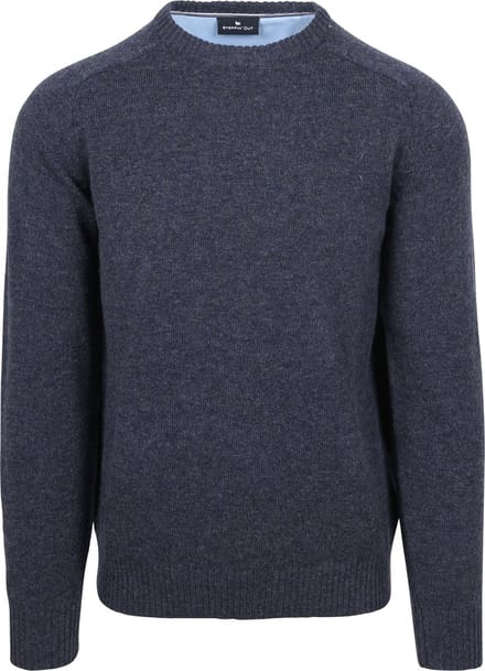 Steppin' Out Trui Lamswol Navy - Maat M - Heren