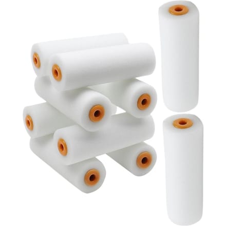 10 Stuks Spons Verfroller Kleine Verfrollerhoezen Vervanging Verfroller Pluche wit