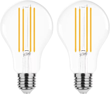 Modee E27 LED Filament Lamp 15W - 2000lm - 2700K - Extra Warm Wit - Dimbaar - LED Lamp A70 - Vervangt 134W Gloeilamp - 2 stuks