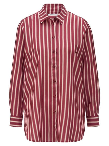 Lange blouse Van Peter Hahn rood
