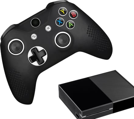 Gadgetpoint - Hoesjes & Skins voor Xbox One - Performance Gaming Case - Soft Grip Covers - Anti-Slip Controller Accessoires - Zwart