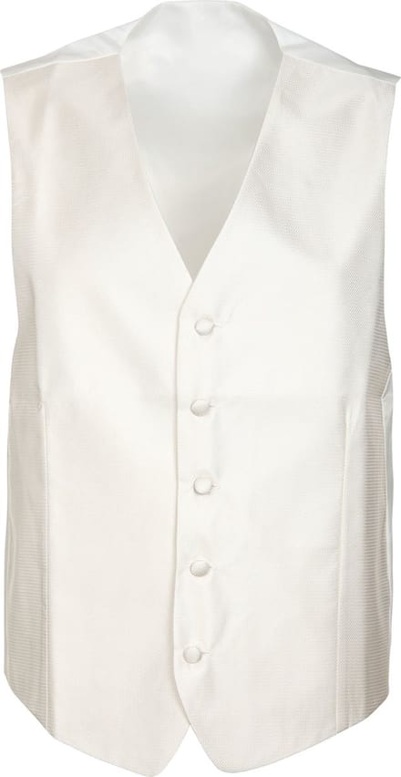 Suitable Trouwgilet V-Design Off-White - Maat 54 - Heren