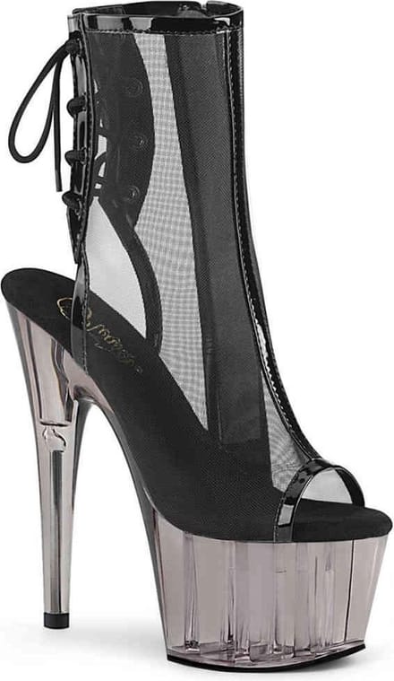 Pleaser Enkellaars -38 Shoes- ADORE-1018MSHT US 8 Zwart