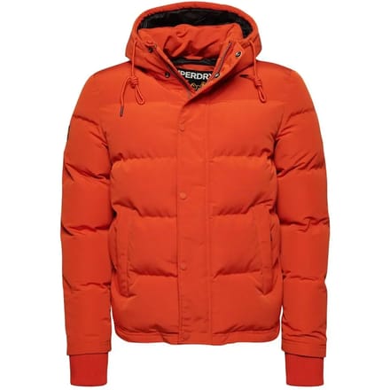 Superdry - Korte Everest pufferjas met capuchon - Heren - Gewatteerde jassen