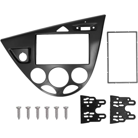 2DIN Geluid CD DVD Paneel Dashboard Decoratie Plug en Play Vervanging voor Focus 1998‑2006 Black black