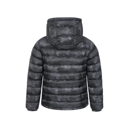 Mountain Warehouse Gewatteerd kinder/kinder Camouflagejack voor seizoenen (Zwart)