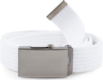 Merry Style Dames Riem - Stoffen Riem – Wit-zilver - MS-EL-P20