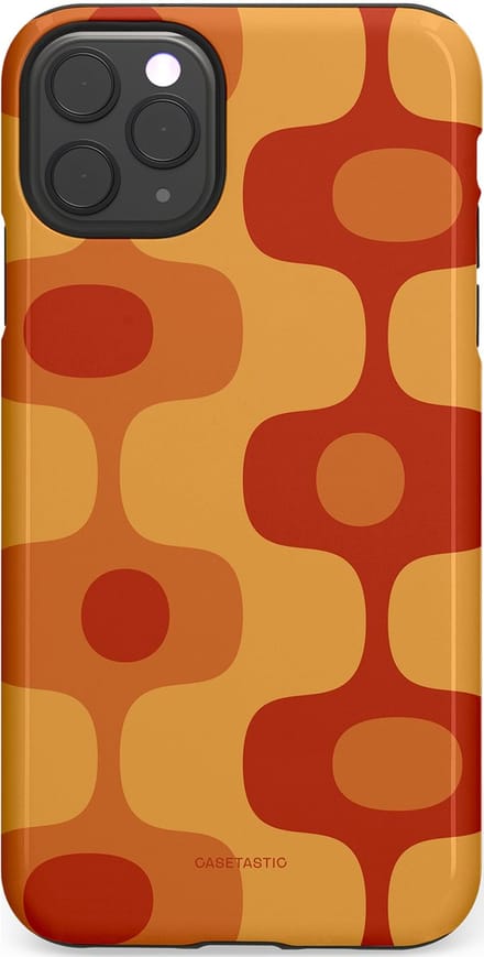 Casetastic hoesje geschikt voor Apple iPhone 11 Pro Max - Dubbellaagse bescherming - Vintage Rust - Fashion Case - Terracotta Goud