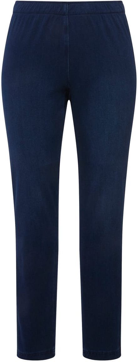 Ulla Popken - Dames - Jegging Sienna stretch jersey - Donkerblauw - Maat 56