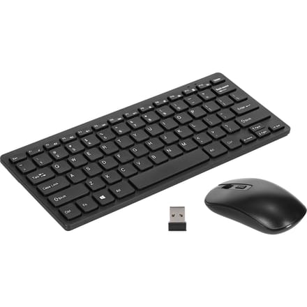 KM901 clavier souris Combo 2.4G sans fil 78 touches Mini clavier et souris ensemble Portable bureau Combo noir