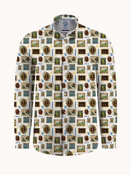 A Fish Named Fred Overhemd Shirt Portret Multicolor All Color (33.036 - 073)