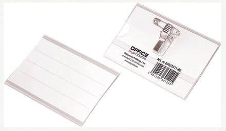OFFICE products badge met combiklem, 90 x 57 mm 50 stuks