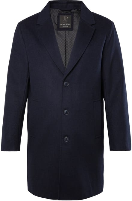 JP 1880 - Heren - Jas wolmix reverskraag - Navy blauw - Maat XL