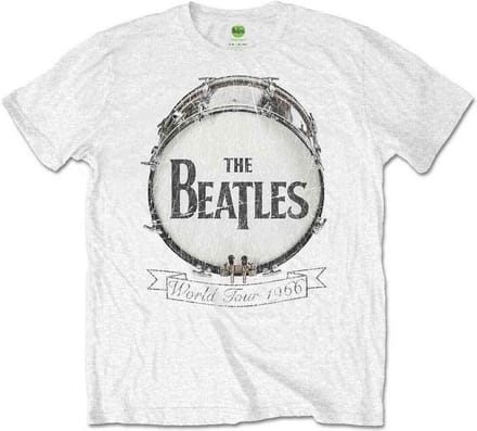 The Beatles - World Tour 1966 Heren T-shirt - XL - Wit