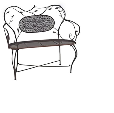 IJzeren Tuinbankje 109 cm Buitengewoon de Boet