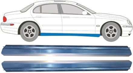 Reparatie dorpel voor Jaguar S-Type CCX 1999-2007 / Links = Rechts / Set
