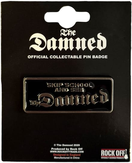The Damned Skip School and See - Pin