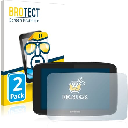BROTECT - Screenprotector voor TomTom Go Professional 620 - Folie Beschermfolie transparant 2 Stuks
