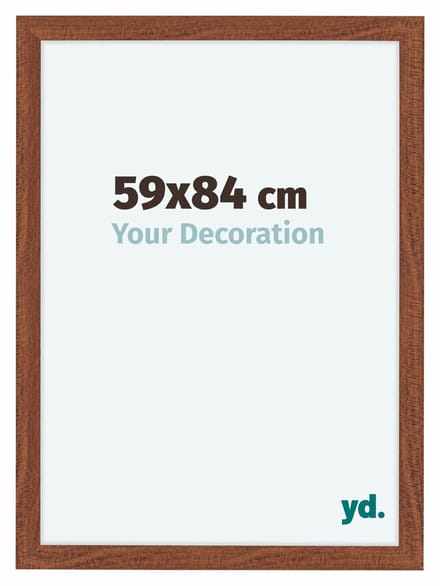 Your Decoration - Fotolijst 59x84 cm - MDF - Walnoot - Como
