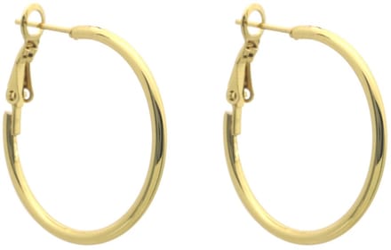 Dames Oorbellen - Goud - Roestvrijstaal (RVS) - Tijdloos Design - 30mm