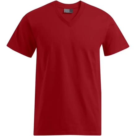 Promodoro Premium V-Neck-T E3025 - Fire red - M