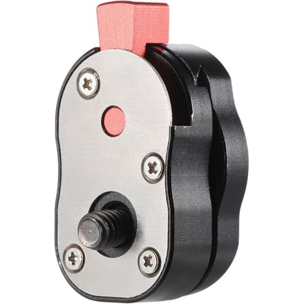 Mini Quick Release Plaat voor LCD Monitor Magic Arm LED-licht Camera Camcorder Rig black