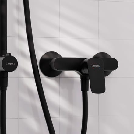 Hansgrohe Logis Eengreeps douchemengkraan - opbouw - mat zwart