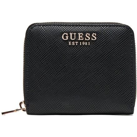 GUESS portemonnee Laurel II SLG Small Zip Around Wallet Black zwart