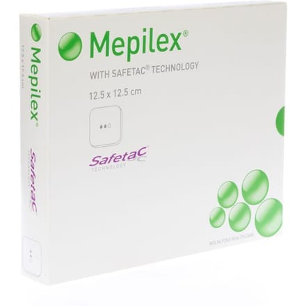 Mepilex Schuimverb Sil Abs Ster 12,5x12,5cm 5