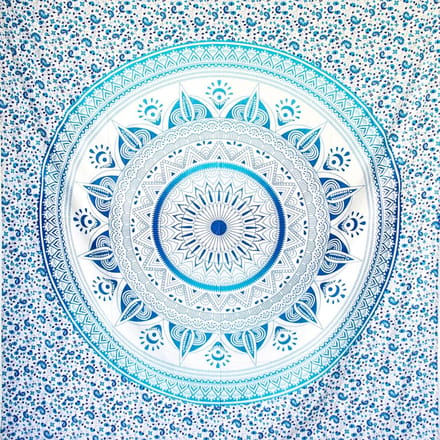 Omgoods - Grote Strandhanddoek met Mandala Design - XXL Sand Proof Towel 210 x 230 cm