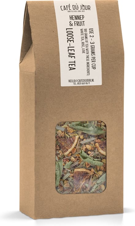 Hennep & Fruit - vruchtenthee 100 gram - Café du Jour losse thee