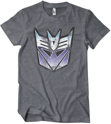Transformers Distressed Decepticon Shield T-shirt Dark/Heather