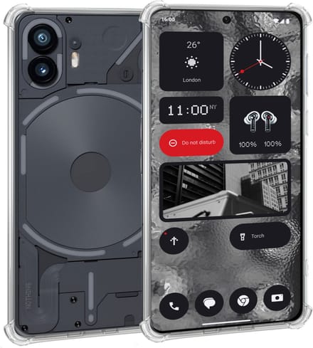 Geschikt voor Nothing Phone 2 - Hoesje - Shock Proof Case – Cover Transparant