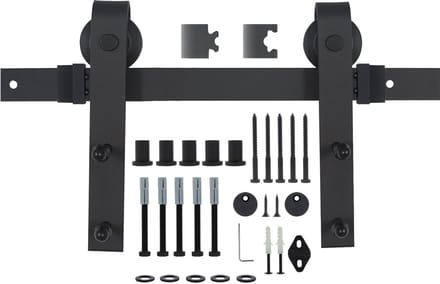 Starx Schuifdeursysteem - Mat zwart - Complete set - 2 meter - Industrieel