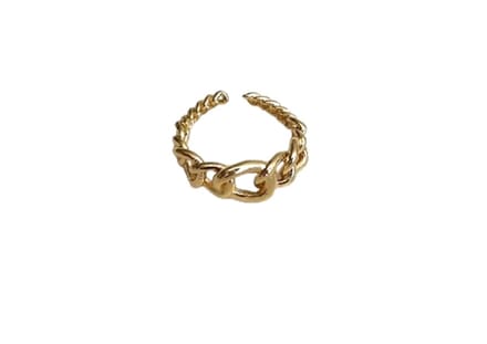 Jobo By JET - Dames Ring - Goudkleurig - Verstelbaar - Schakels