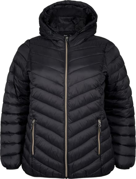ZIZZI CASALLY, L/S, JACKET Dames Jas - Black - Maat S (42-44)