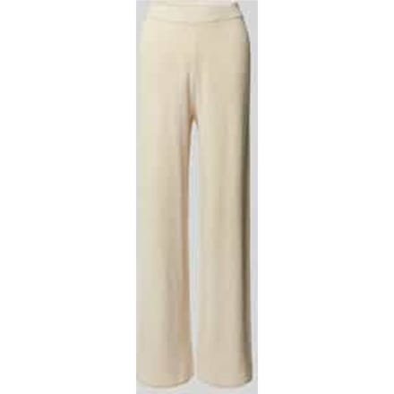 Straight leg stoffen broek met structuurmotief