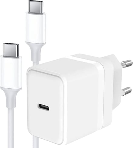 Usb C Oplader Set - 2 Meter - Snellader - Usb-C Adapter + usb-C Kabel - Super Fast Charge - PPS Technologie - Phreeze Origineel