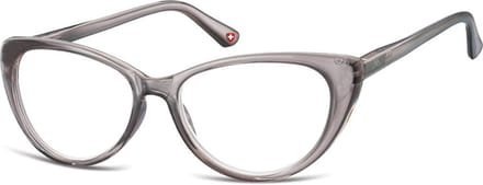 Montana Eyewear MR64F Leesbril Vlindermontuur +1.00 - Glanzend Grijs