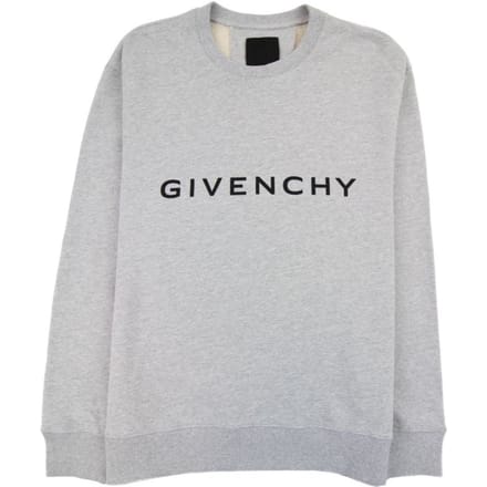 Givenchy Archetype slim-fit sweatshirt in lichtgrijs fleece