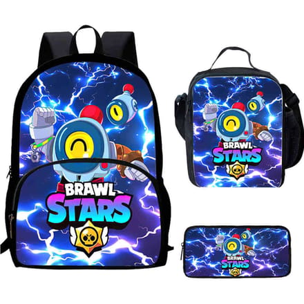 Brawl Stars Schooltas Hoge Definitie Print Multi-Functioneel Lichtgewicht Rugzak