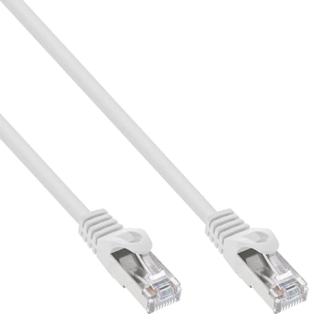 InLine® Patchkabel, SF/UTP, Cat.5e, wit, 10m