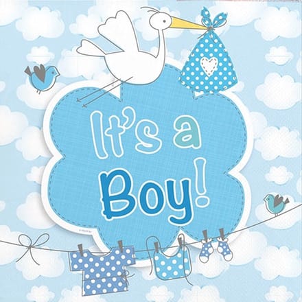 Folat - Servetten - It's a Boy (20 stuks)