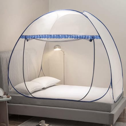 Klamboe Tweepersoons - Pop-up Bedluifel met Netbodem voor binnen & buiten