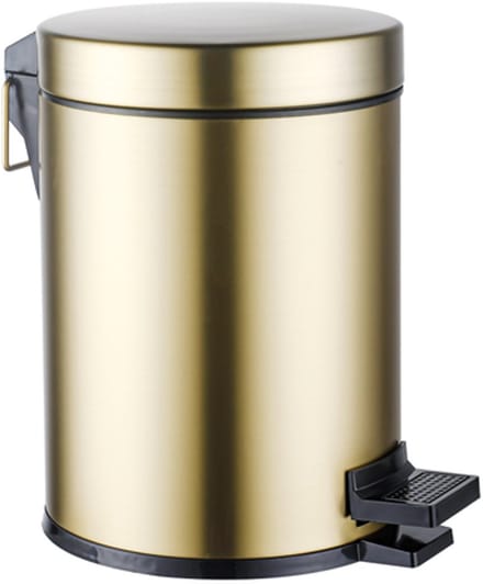FugaFlow Efficiente Acces pedaalemmer - 5 liter - rond - geborsteld messing (goud) -