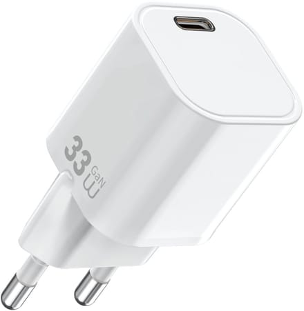 WiWU 33W snellader – USB-C oplader zonder Kabel – Wit