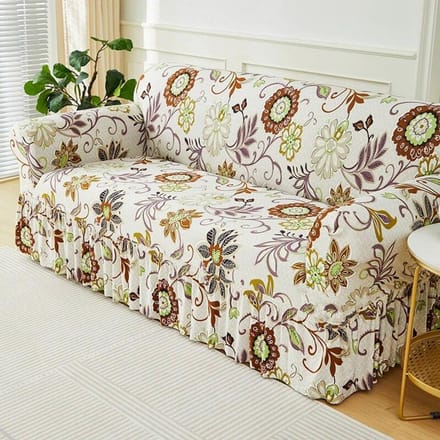 Housse de canapé élastique pour salon, imprimée, en forme de L, protection de meubles, chambre à coucher, décoration de maison Large(190-230cm)1PC