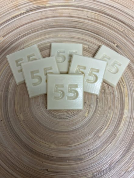 Callebaut - Chocolade cijfer 55 - Cadeau verjaardag - Smaak wit